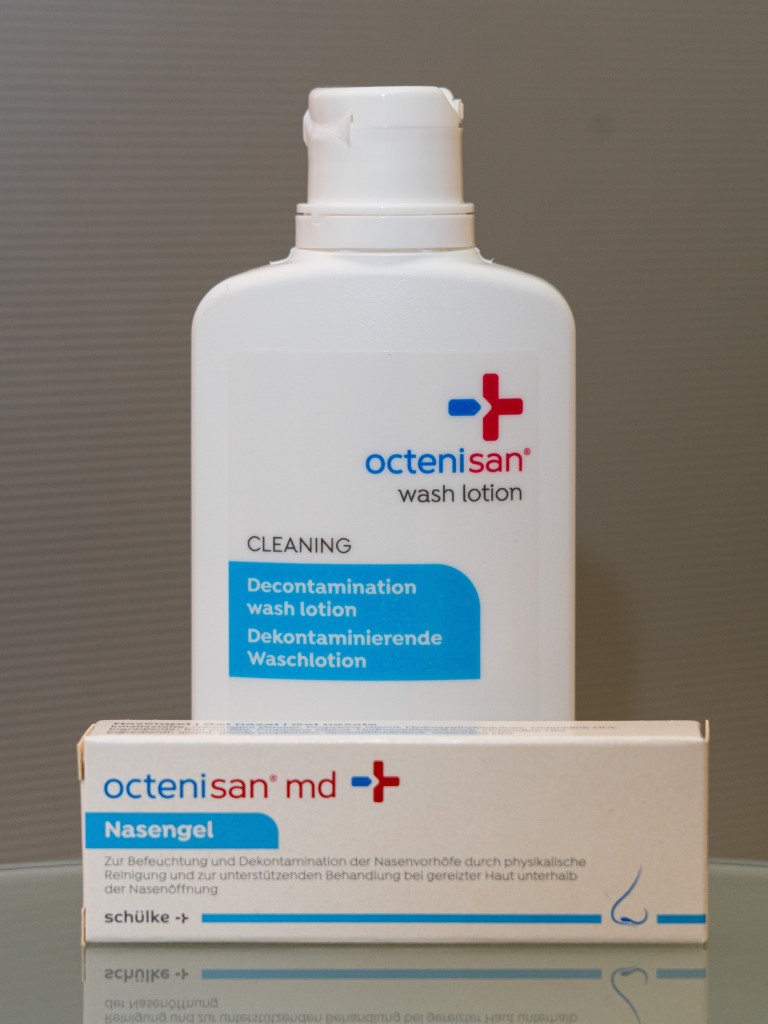 Octenisan Waschlotion und Nasengel zur Dekontamination