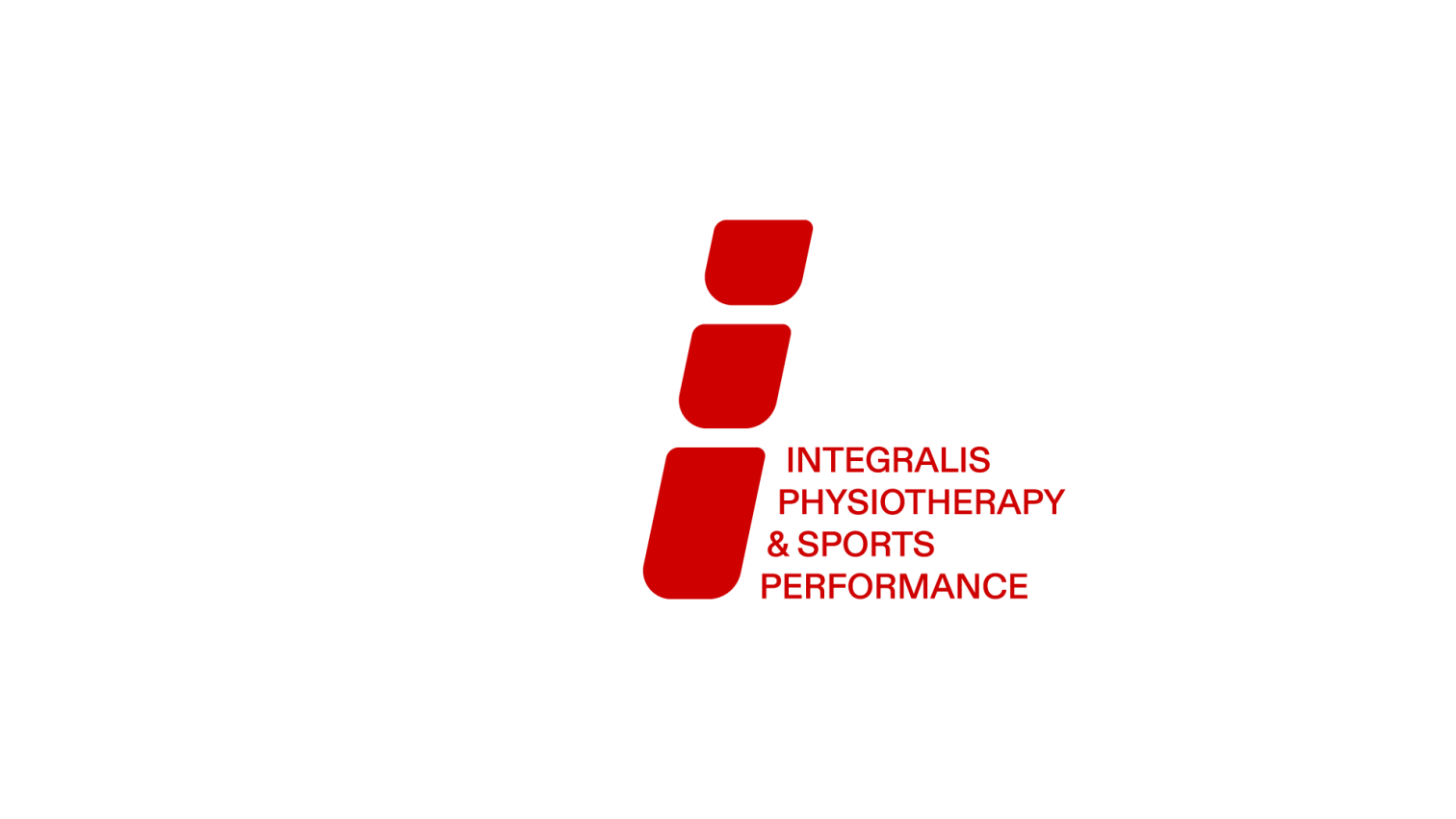 Integralis Isologo – Logo von Integralis Physiotherapy & Sports Performance in Rot und Schwarz