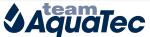 aquatec custom Logo oder Schriftzug in Nahaufnahme