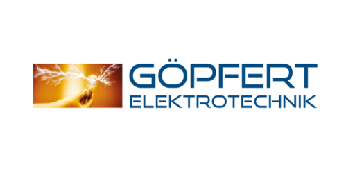 Logo von Göpfer Elektrotechnik mit elektrischer Kugel
