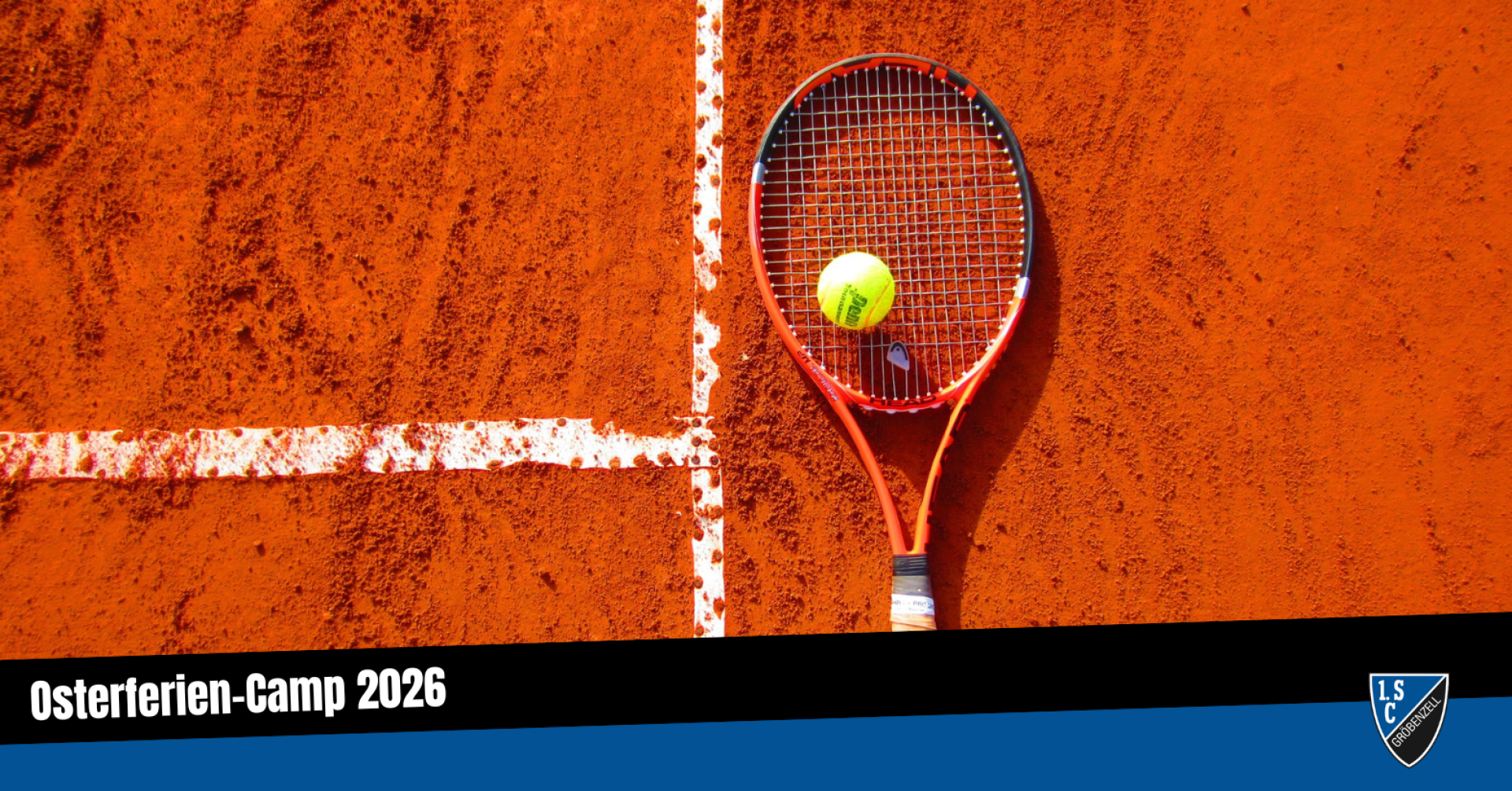 tc-wb Homepage Header 4: Tennisball und Tennisschläger auf Sandplatz 2026