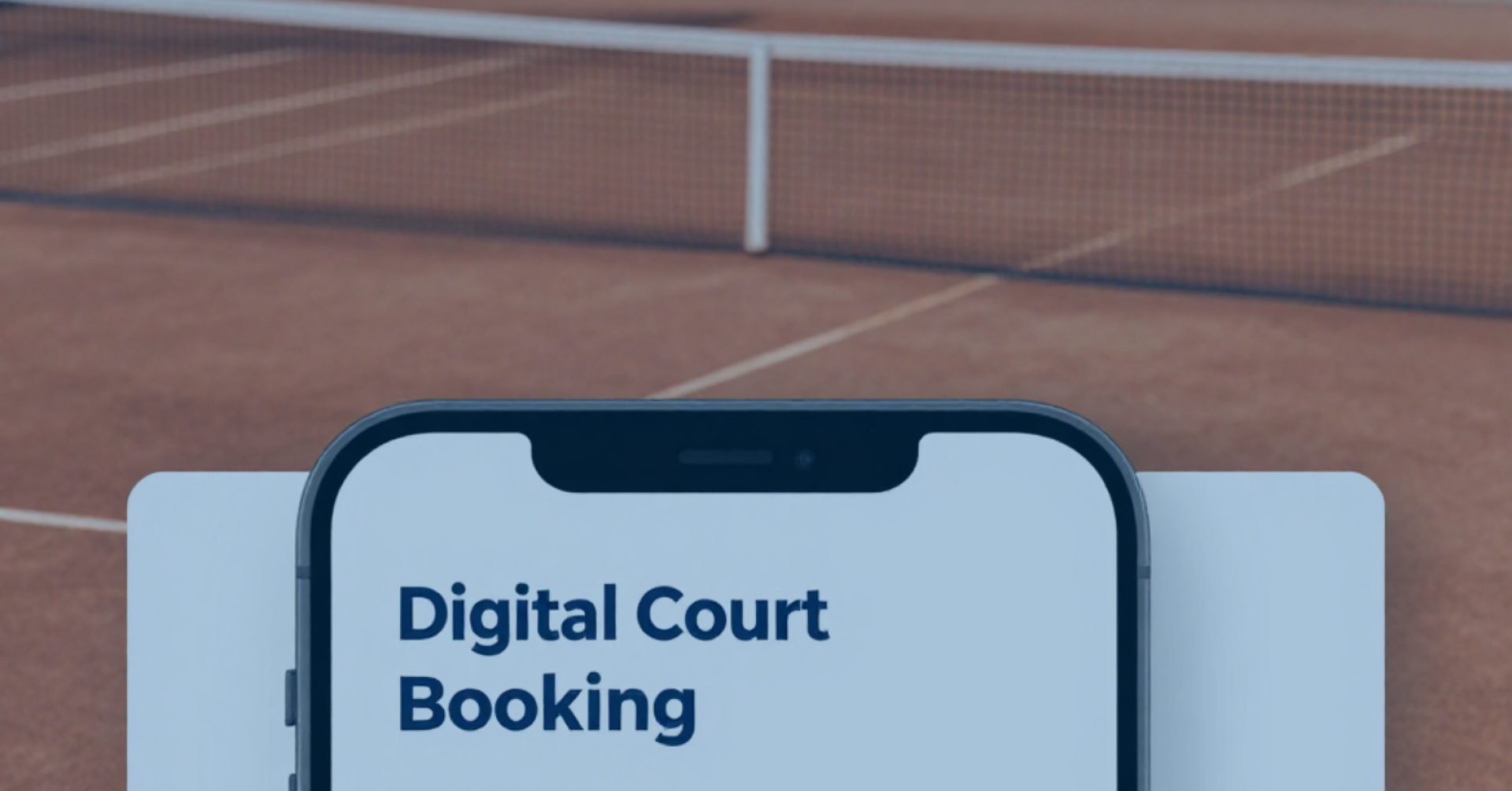 Platzbuchung News: Digitale Platzbuchung per Smartphone auf Tennisplatz
