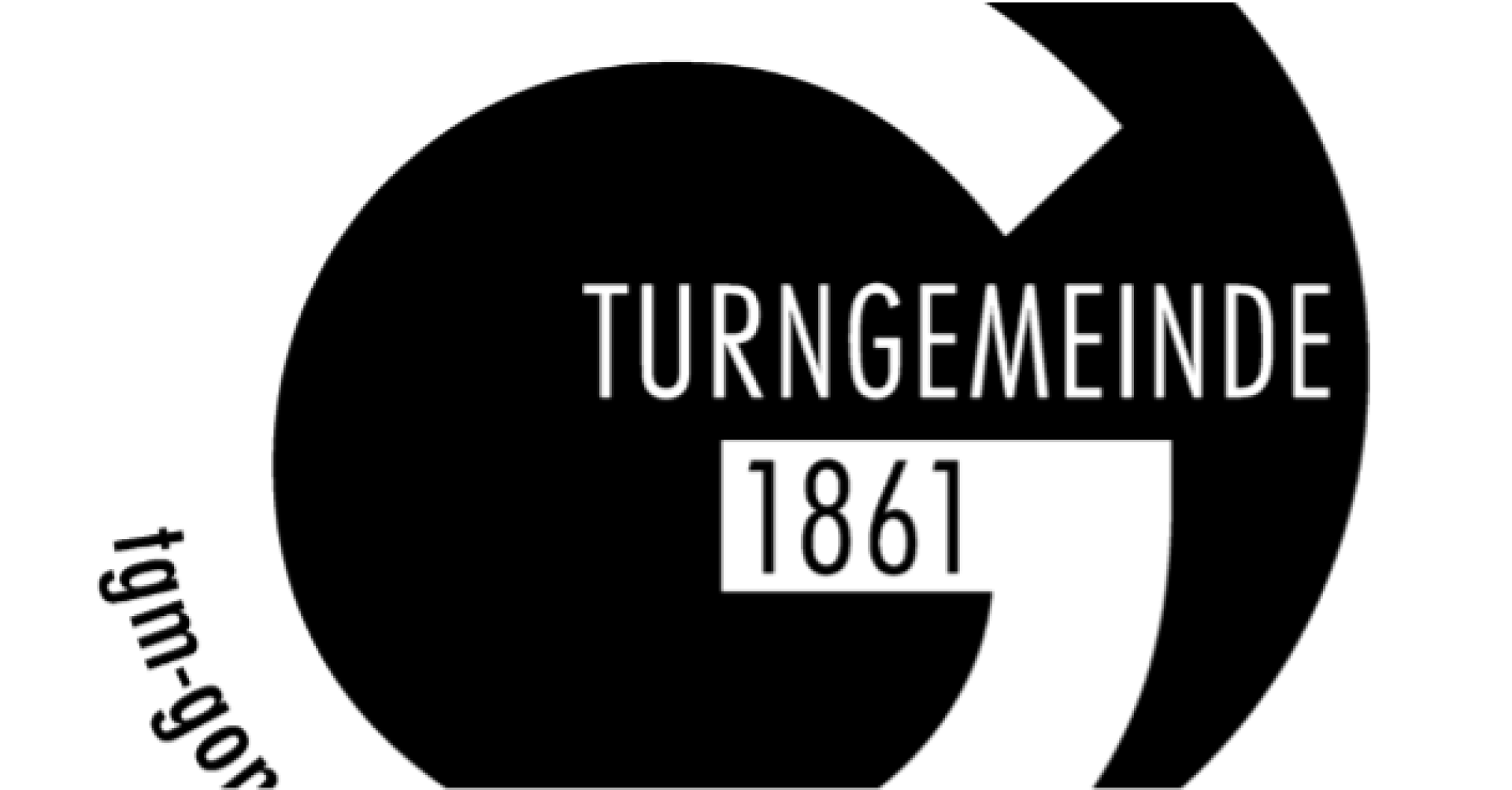 Ausfall-Meldung der Turngemeinde 1861, schwarz-weißes Vereinslogo