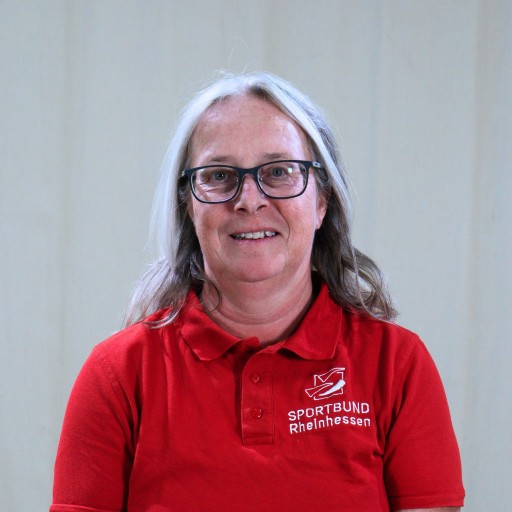 Heike vom Sportbund Rheinhessen Heike im roten Sportbund Rheinhessen T-Shirt