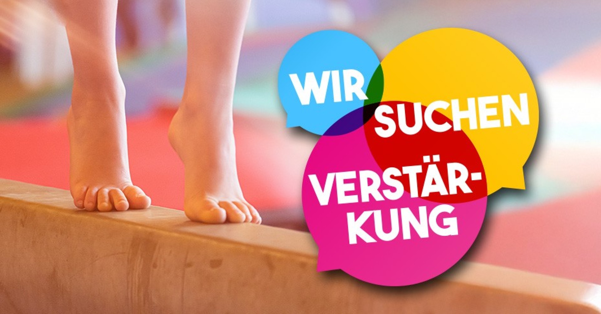 Eltern-Kind-Trainer gesucht 2025 – Kinder balancieren im Turnen