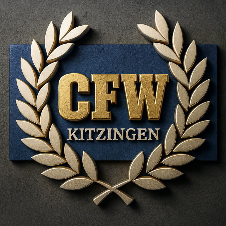 CFW Kitzingen Emblem – Logo mit Lorbeerkranz