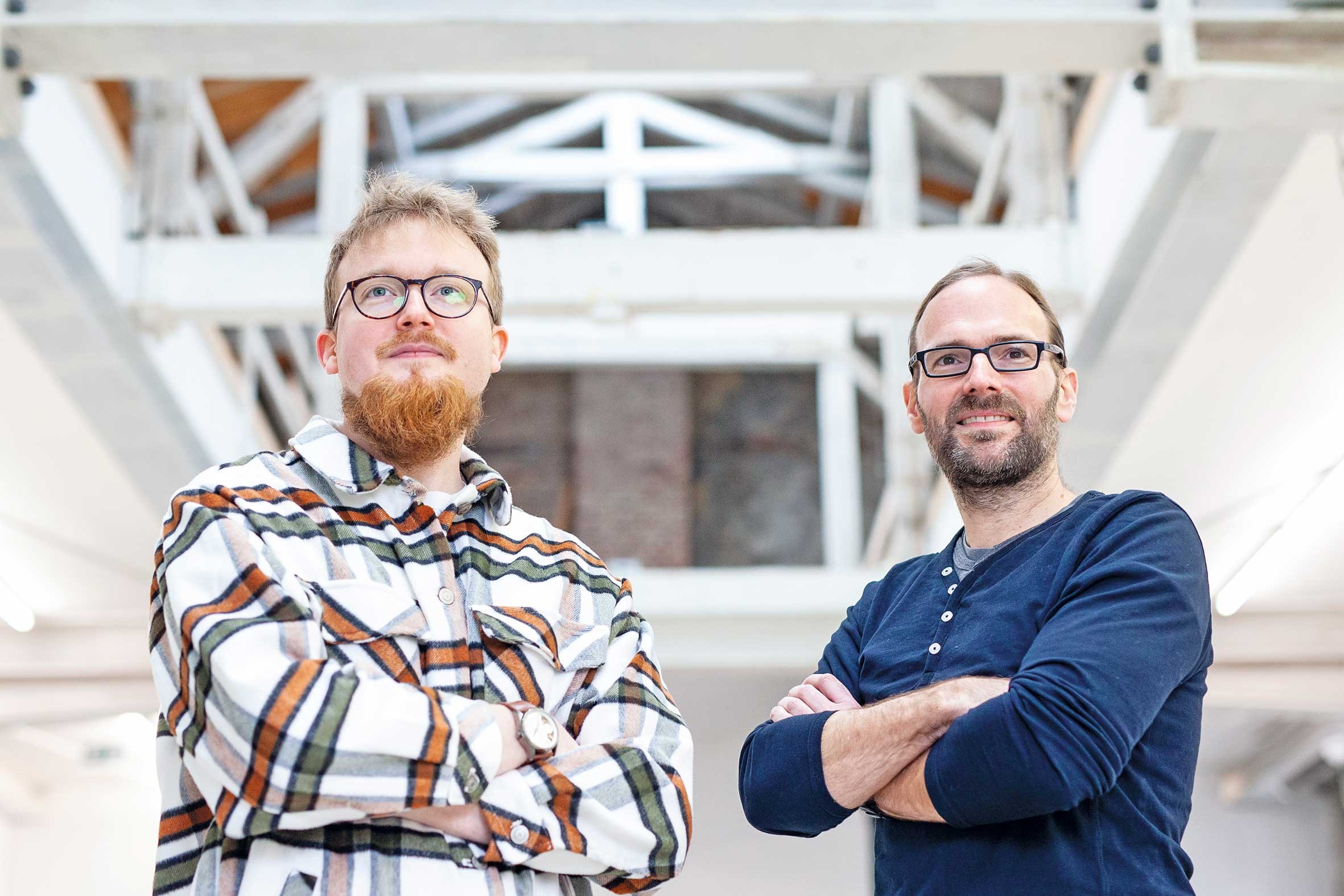 Die Macher von Kulturschnack: Die Redakteure Kevin Altenberger (links) und Thorsten Lange (rechts). Foto: © Gerlinde Donininghaus