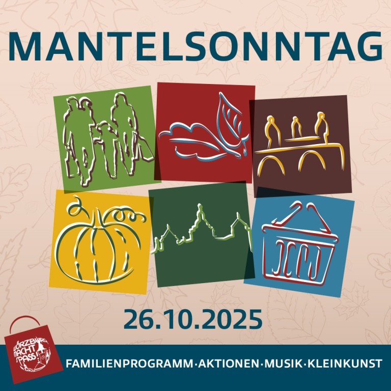 Mantelsonntag 2025 Veranstaltung mit Familienprogramm und Kunstaktionen Flyer für Mantelsonntag am 26.10.2025 mit Familienprogramm und Aktionen